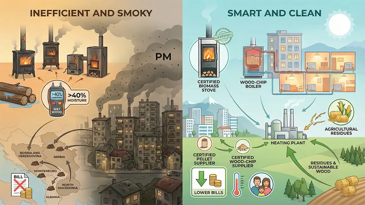 Turning Waste into Warmth: A Smarter Biomass Future for the Western Balkans