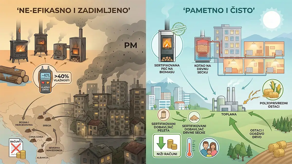 Pretvaranje otpada u toplotu: Održivija budućnost biomase za Zapadni Balkan