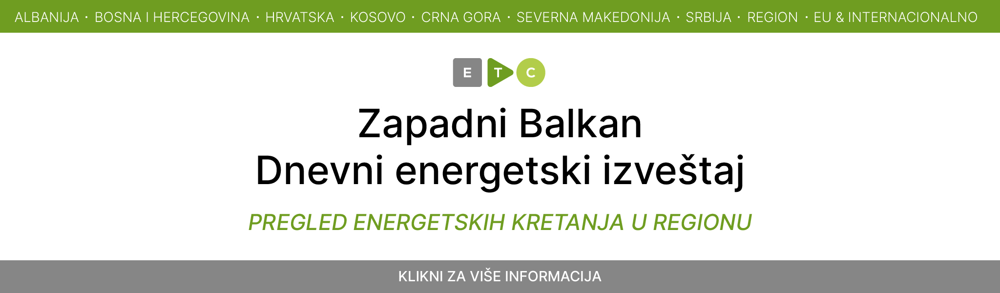 Dnevni energetski izveštaj
